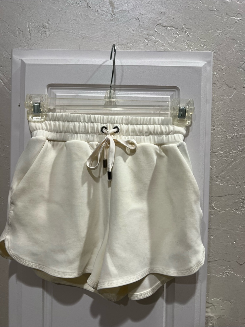 Cream Super soft buttery Drawstring Athletic Shorts